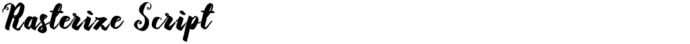 Rasterize Script