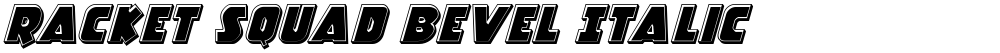 Racket Squad Bevel Italic