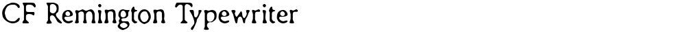 CF Remington Typewriter