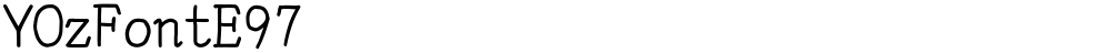YOzFontE97