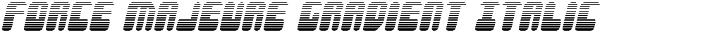 Force Majeure Gradient Italic