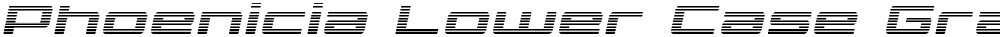 Phoenicia Lower Case Gradient Italic