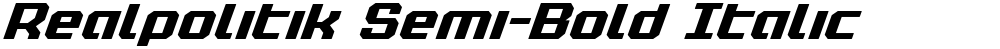 Realpolitik Semi-Bold Italic