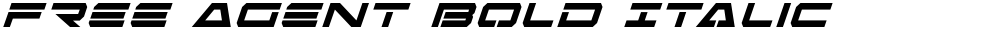 Free Agent Bold Italic