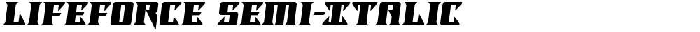 Lifeforce Semi-Italic