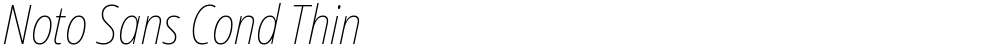 Noto Sans Cond Thin