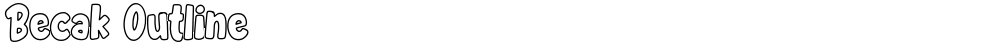 Becak Outline
