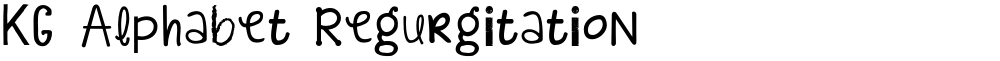 KG Alphabet Regurgitation