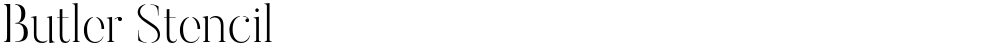 Butler Stencil