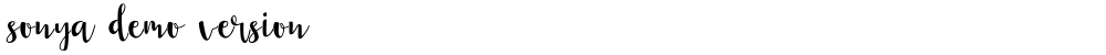 sonya demo version