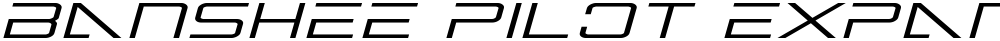 Banshee Pilot Expanded Italic