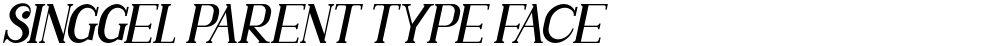 SINGGEL PARENT TYPE FACE