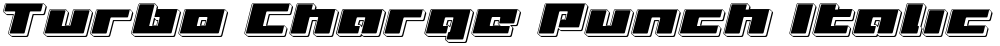 Turbo Charge Punch Italic