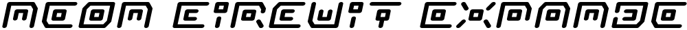 Neon Circuit Expanded Italic