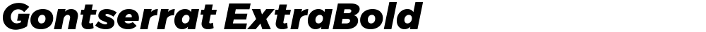Gontserrat ExtraBold