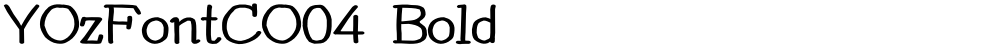 YOzFontCO04 Bold