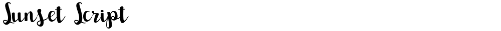 Sunset Script