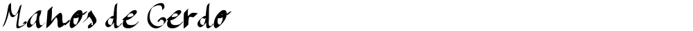 Manos de Cerdo
