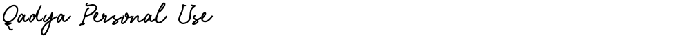 Qadya Personal Use