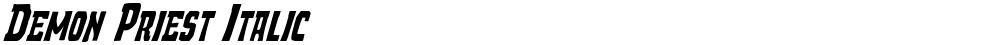 Demon Priest Italic
