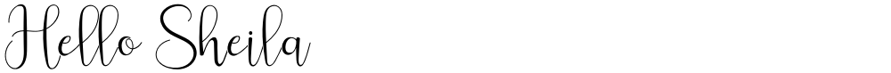 Hello Sheila