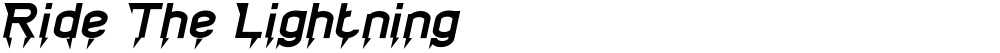 Ride The Lightning