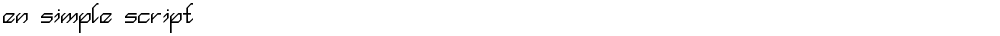 en simple script