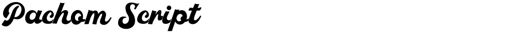 Pachom Script