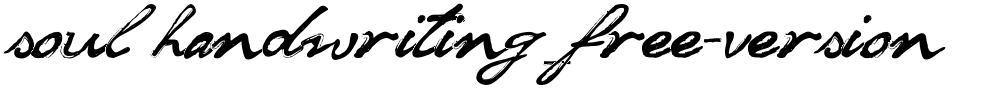 soul handwriting_free-version