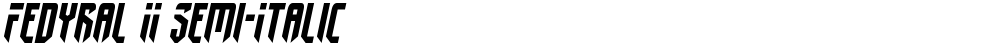 Fedyral II Semi-Italic