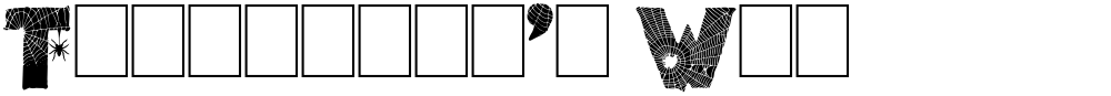 Tarentula's Web