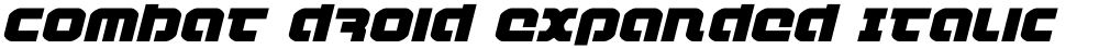 Combat Droid Expanded Italic