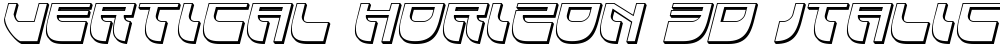Vertical Horizon 3D Italic