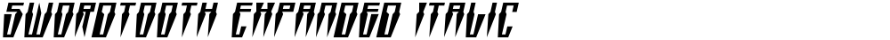 Swordtooth Expanded Italic