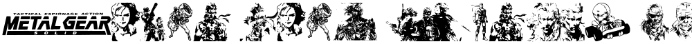 Metal Gear Solid The Phantom Font