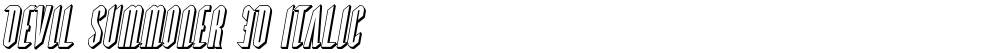 Devil Summoner 3D Italic