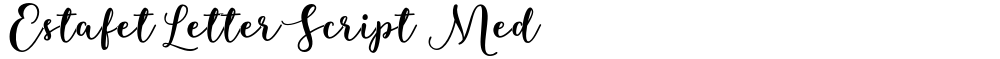 Estafet Letter Script Med