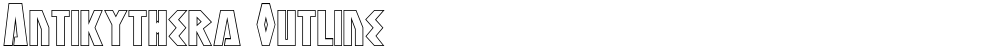 Antikythera Outline