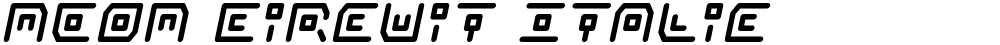 Neon Circuit Italic
