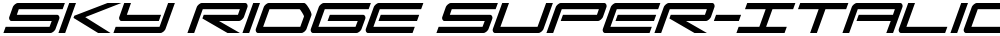 Sky Ridge Super-Italic