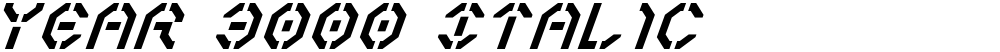 Year 3000 Italic