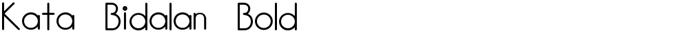 Kata Bidalan Bold