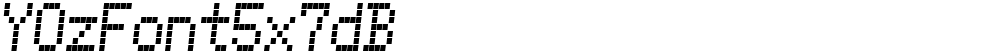 YOzFont5x7dB