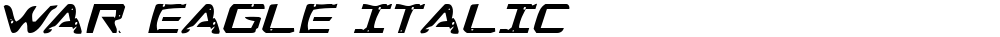 War Eagle Italic