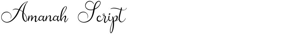 Amanah Script