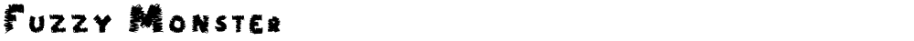 Fuzzy Monster