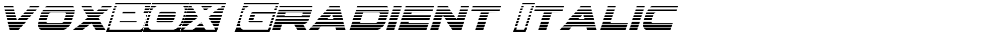 voxBOX Gradient Italic