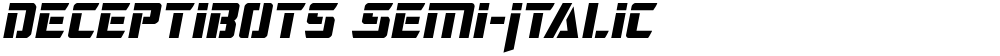 Deceptibots Semi-Italic