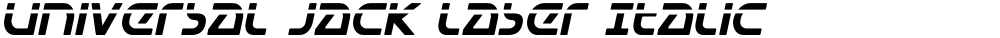 Universal Jack Laser Italic