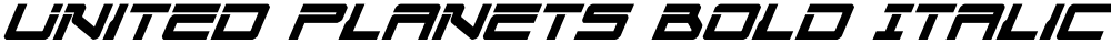 United Planets Bold Italic
